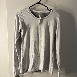 Lululemon Athletica White Long Sleeve Top